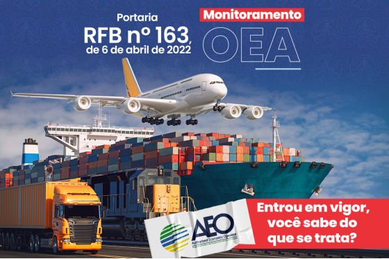 Monitoramento Certificação OEA  - Portaria RFB nº 163, de 6 de abril de 2022